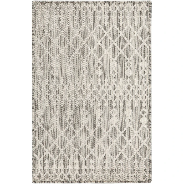 Nourison Positano Light Grey POS02 3ft. x 5ft. Rect. Rug