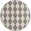 Nourison Positano Charcoal POS04 4ft. Round Rug