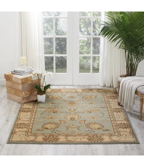 Nourison Home Persian Empire Aqua PE22 5ft.3in. x 7ft.5in. Rect. Rug