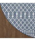 Nourison Positano Navy Blue POS02 6ft. Round Rug