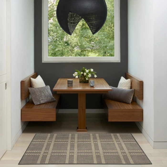Nourison Home Horizon Indoor/Outdoor Black HOZ04 3ft. x 5ft. Rect. Rug