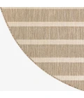 Nourison Positano Beige Ivory POS03 4ft. Round Rug