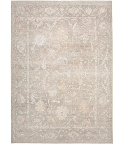 Nourison Vintage Washables Grey VWS09 5 ft. 3 in. X 7 ft. 3 in. Rect. Rug