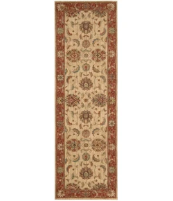 Nourison Home Living Treasures LI04 Ivory/Red 2 ft. 6 in. X 8 ft. Area Rug