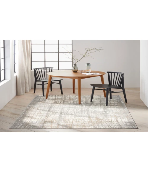 Calvin Klein CK950 Rush Ivory/Grey CK950 8 ft. X 10 ft. Rectangle Rug