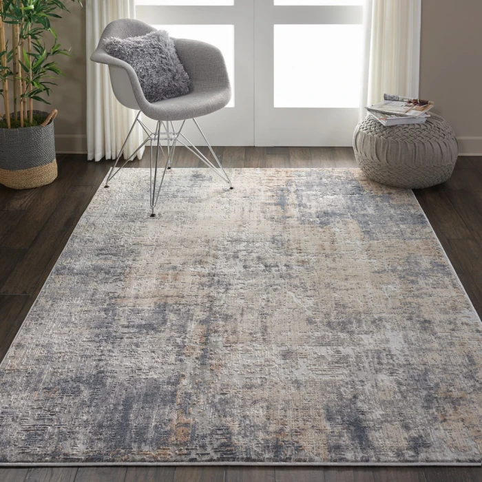 Nourison Rustic Textures Area Rug RUS01-Grey/Beige