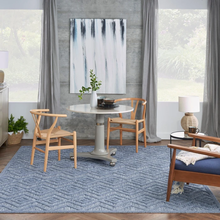 Nourison Versatile Area Rug NRV01 Denim Blue