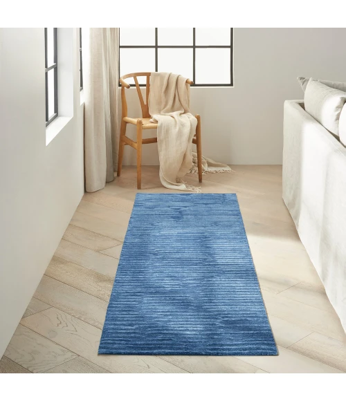 Calvin Klein Linear Area Rug LNR01 Blue
