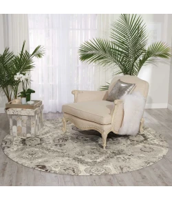 Nourison Home Twilight TWI03 Ivory/Grey 8 ft. Round Area Rug