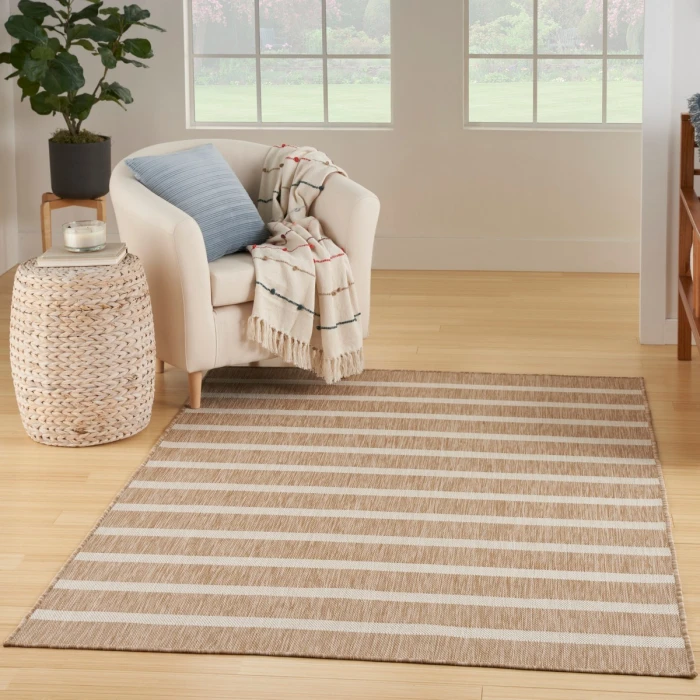 Nourison Positano Beige Ivory POS03 4 ft. X 6 ft. Rect. Rug