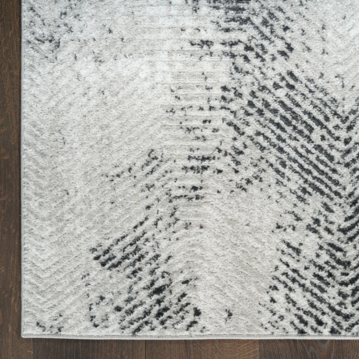 Nourison Dekor Grey Charcoal DEK04 5 ft. 3 in. X 7 ft. Rect. Rug