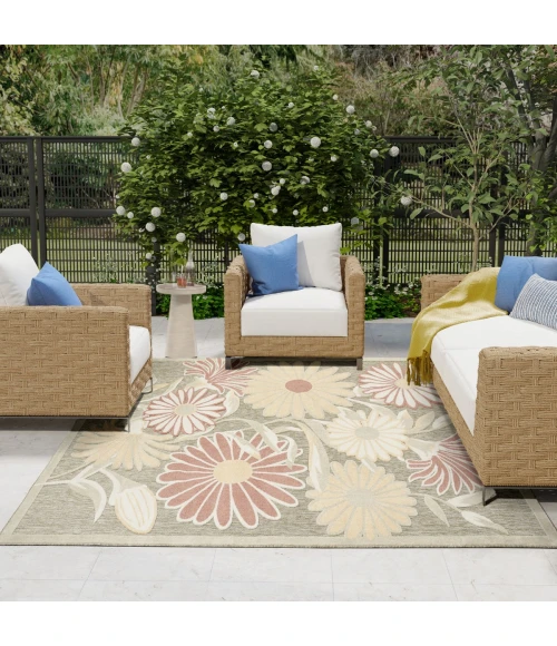 Nourison Aloha Sage Rose ALH33 9 ft. X 12 ft. Rect. Rug