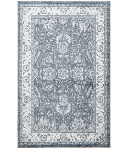 Nourison Astra Machine Washable Slate ASW20 3 ft. 3 in. x 5 ft. Rect. Rug