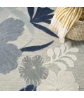 Nourison Suncoast Grey Navy SNC01 9ft. x 12ft. Rect. Rug