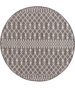 Nourison Positano Charcoal POS02 5ft. Round Rug