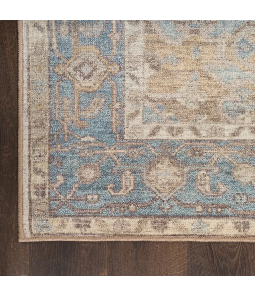 Nourison Vintage Washables Blue Green VWS13 2 ft. X 6 ft. Rect. Rug