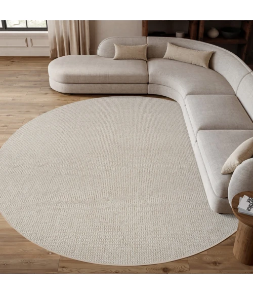 Nourison Natural Texture Ivory Beige NTX01 5ft. Round Rug