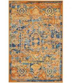 Nourison Home Passion PSN07 Teal/Sun 1 ft. 10 in. X 2 ft. 10 in. Area Rug