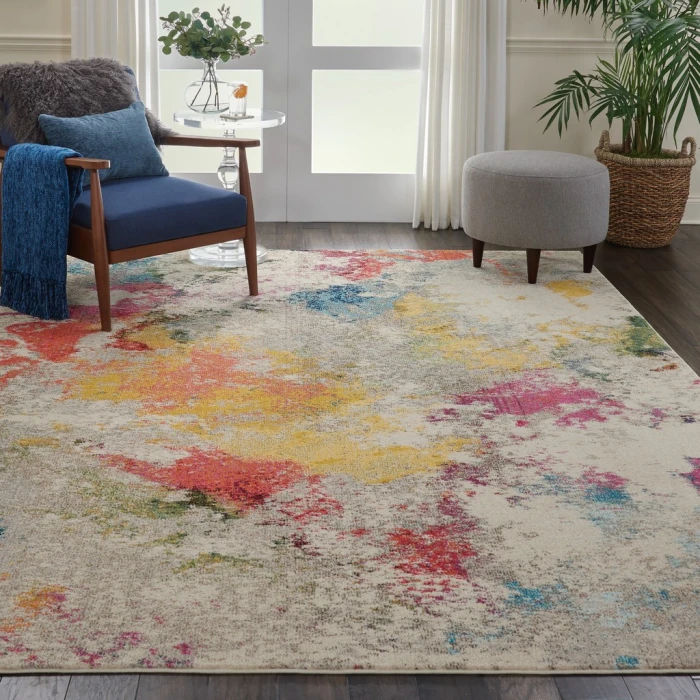 Nourison Celestial Area Rug CES12-Ivory/Multicolor