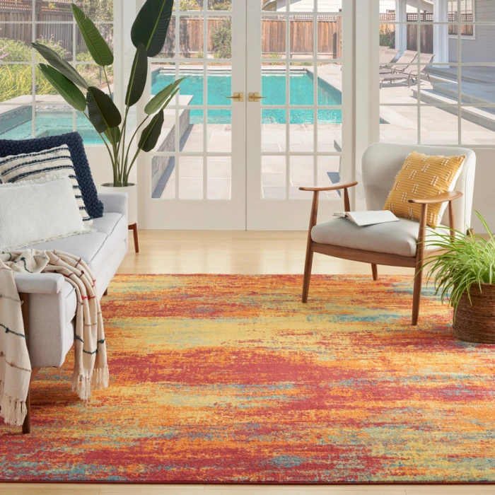 Nourison Home Nourison Essentials Flame NRE06 8 ft. X 10 ft. Rectangle Rug
