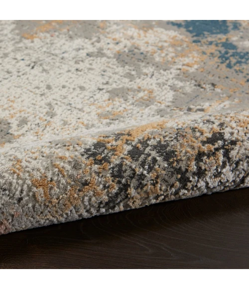 Nourison Rustic Textures Area Rug RUS13-Grey/Blue