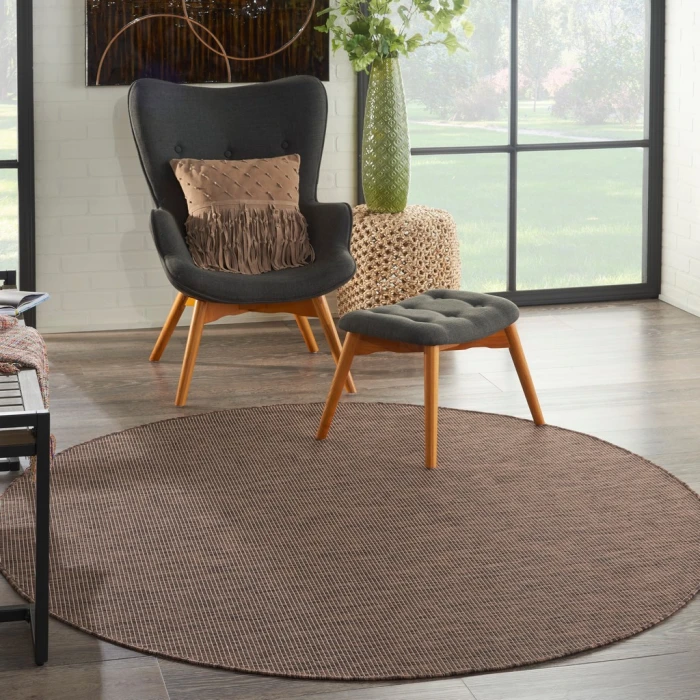 Nourison Positano Round Area Rug POS01-Natural