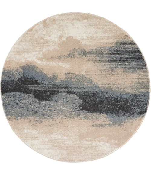 Nourison Maxell Round Area Rug MAE06-Flint
