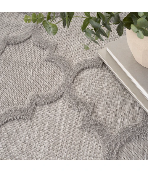 Nourison Easy Care Area Rug NES01 Silver Grey