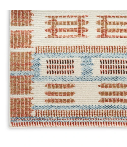 Nourison Nordic Ivory Rust NRC16 8 ft. X 10 ft. Rect. Rug
