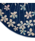 Nourison Tranquil Round Area Rug TRA04-Navy