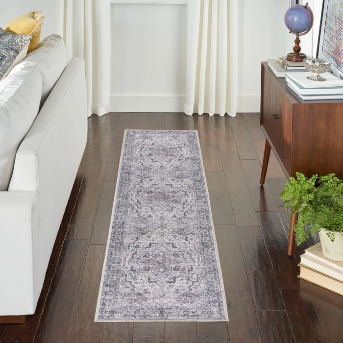 Nourison New Concept Washables Ivory Beige SR101 2ft. 2in. x 12ft. Rect. Rug