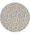 Nourison Grafix Round Area Rug GRF19-Grey