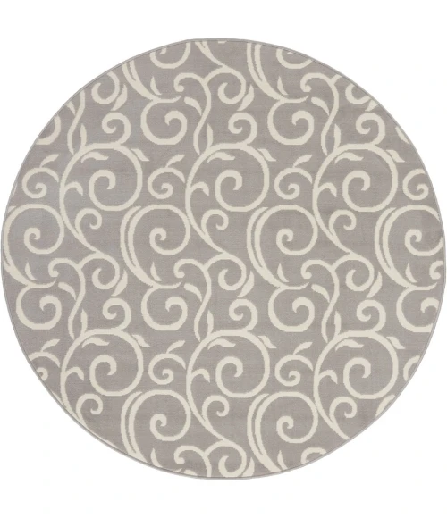 Nourison Grafix Round Area Rug GRF19-Grey