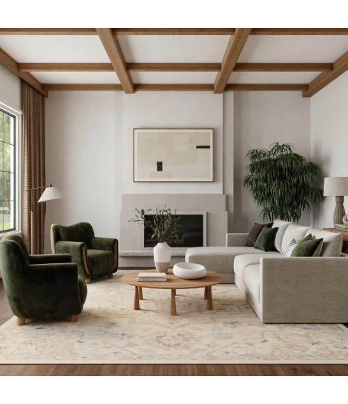 Nourison Home Maison Cream / Ivory MSO06 9ft.9in. x 13ft.9in. Rect. Rug