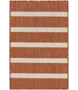 Nourison Positano Terracotta Ivory POS03 2ft. x 3ft. Rect. Rug