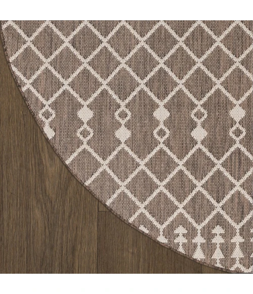 Nourison Positano Natural POS02 4ft. Round Rug