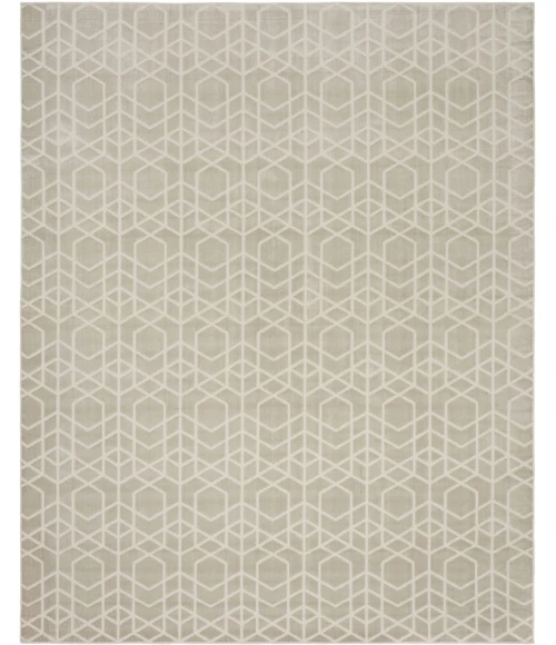 Nourison Home Washable Charm Grey WCH01 9ft. x 12ft. Rect. Rug