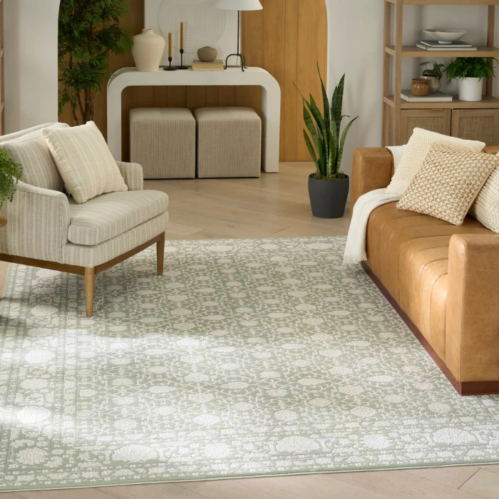 Nourison Grace Sage GCE01 7 ft. 10 in. X 9 ft. 10 in. Rect. Rug