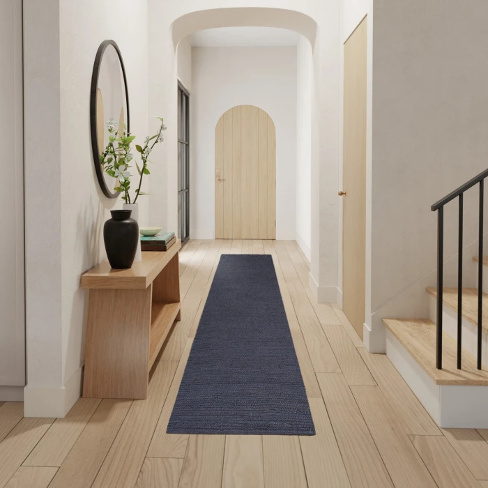 Nourison Home Natural Jute Blue NJT01 2ft.3in. x 8ft. Rect. Rug