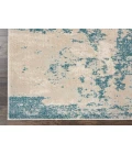 Nourison Maxell Runner Area Rug MAE13-Ivory/Teal