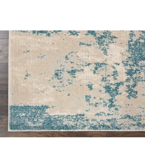 Nourison Maxell Runner Area Rug MAE13-Ivory/Teal