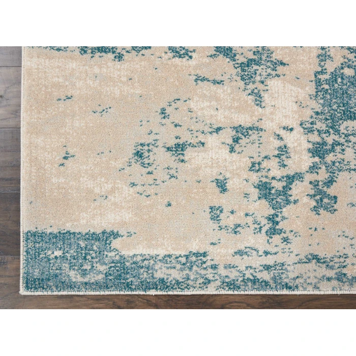 Nourison Maxell Runner Area Rug MAE13-Ivory/Teal