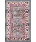 Nourison Vintage Kashan Grey/Multi VKA05 2 ft. X 4 ft. Rectangle Rug