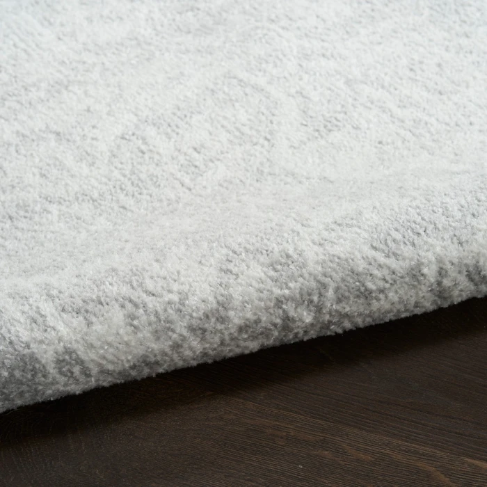 Nourison Astra Machine Washable Grey ASW12 9 ft. X 12 ft. Rect. Rug