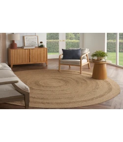 Nourison Home Natural Seagrass NSG01 Natural 6 ft. Round Area Rug