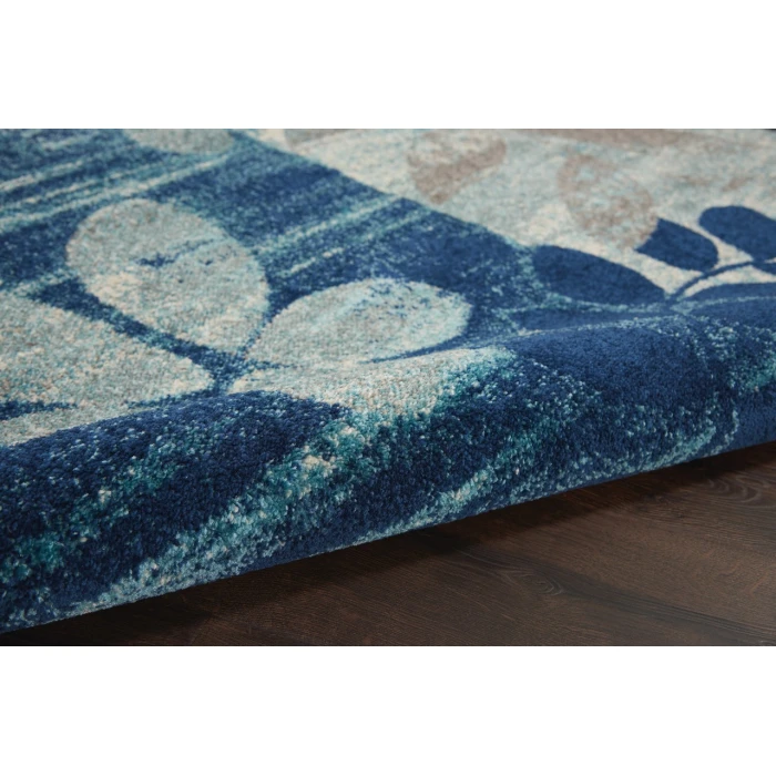 Nourison Tranquil Area Rug TRA01-Navy/Light Blue