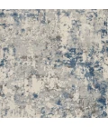 Nourison Rustic Textures Ivory Grey Blue RUS07 6 ft. X 9 ft. Rect. Rug