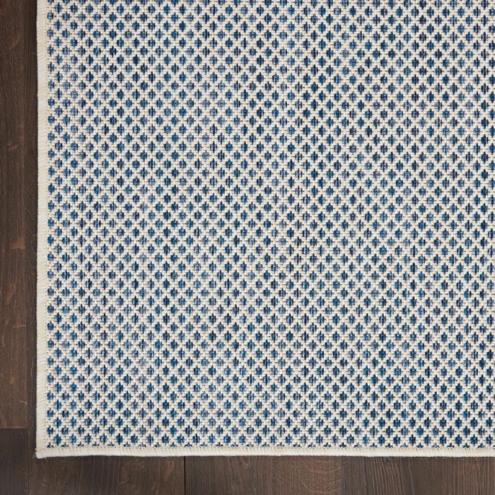 Nourison Courtyard Area Rug COU01-Ivory Blue