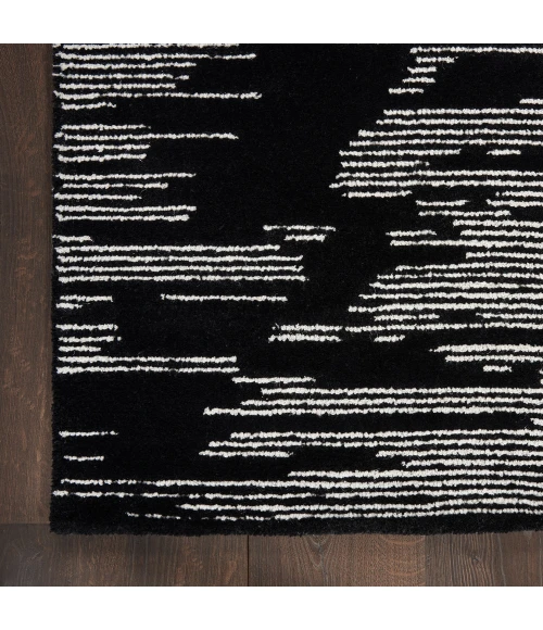 Michael Amini Ma30 Star Area Rug SMR02 Black Ivory
