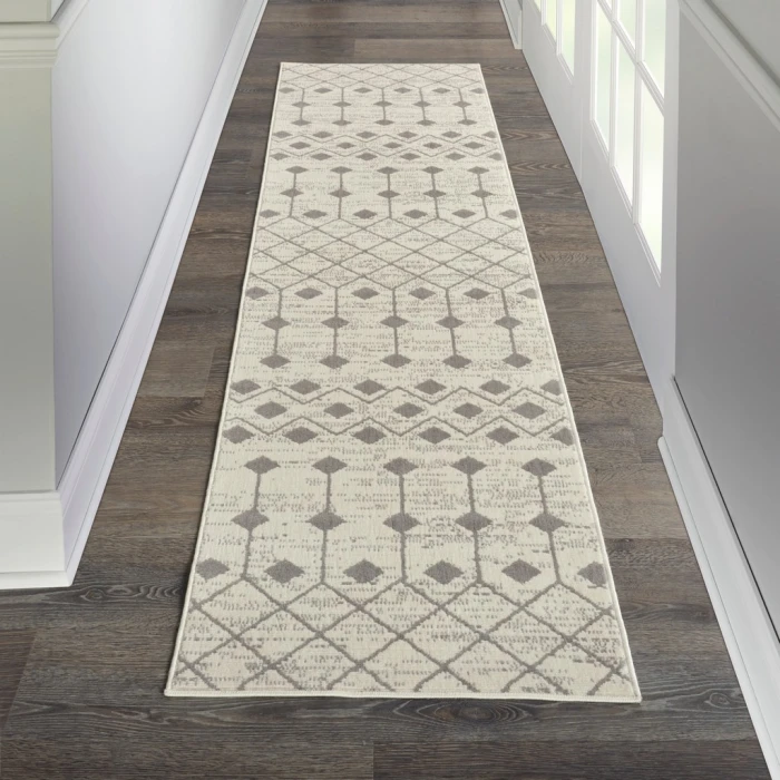 Nourison Grafix Runner Area Rug GRF37-Ivory/Grey